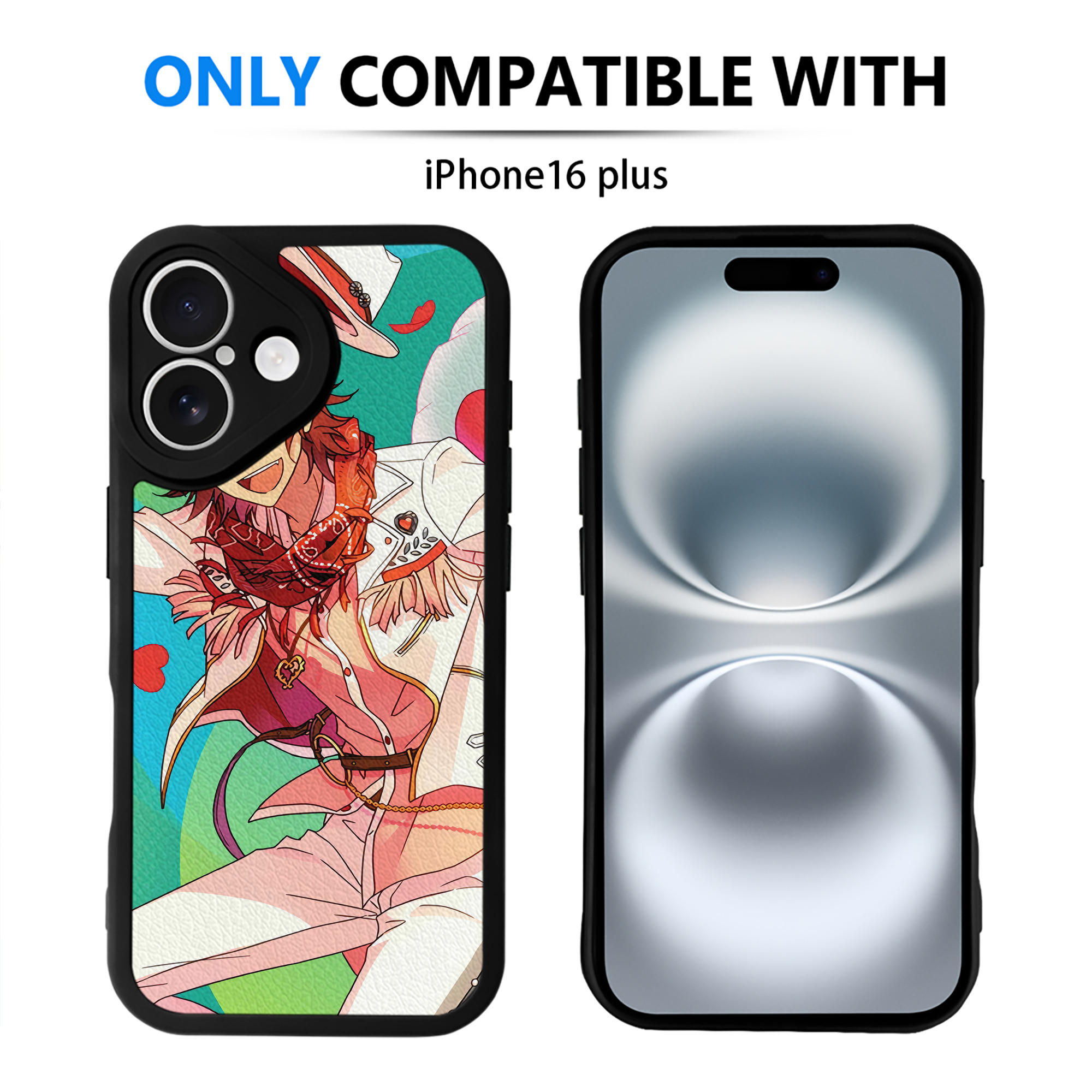 （画像用） あんさんぶるスターズ! Ensemble Stars 【iPhone 16シリーズ対応】シリコンスマホケース（レザー調） 材質：シリコン